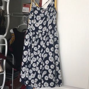 Blue dress with daises